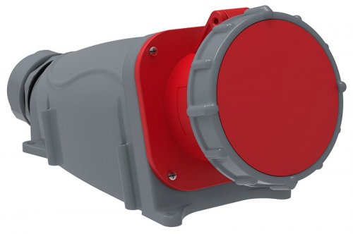 Розетка кабельная накладная IEK Magnum ССИ-145 125А 3Р+РЕ+N 400В IР67 красный картинка 